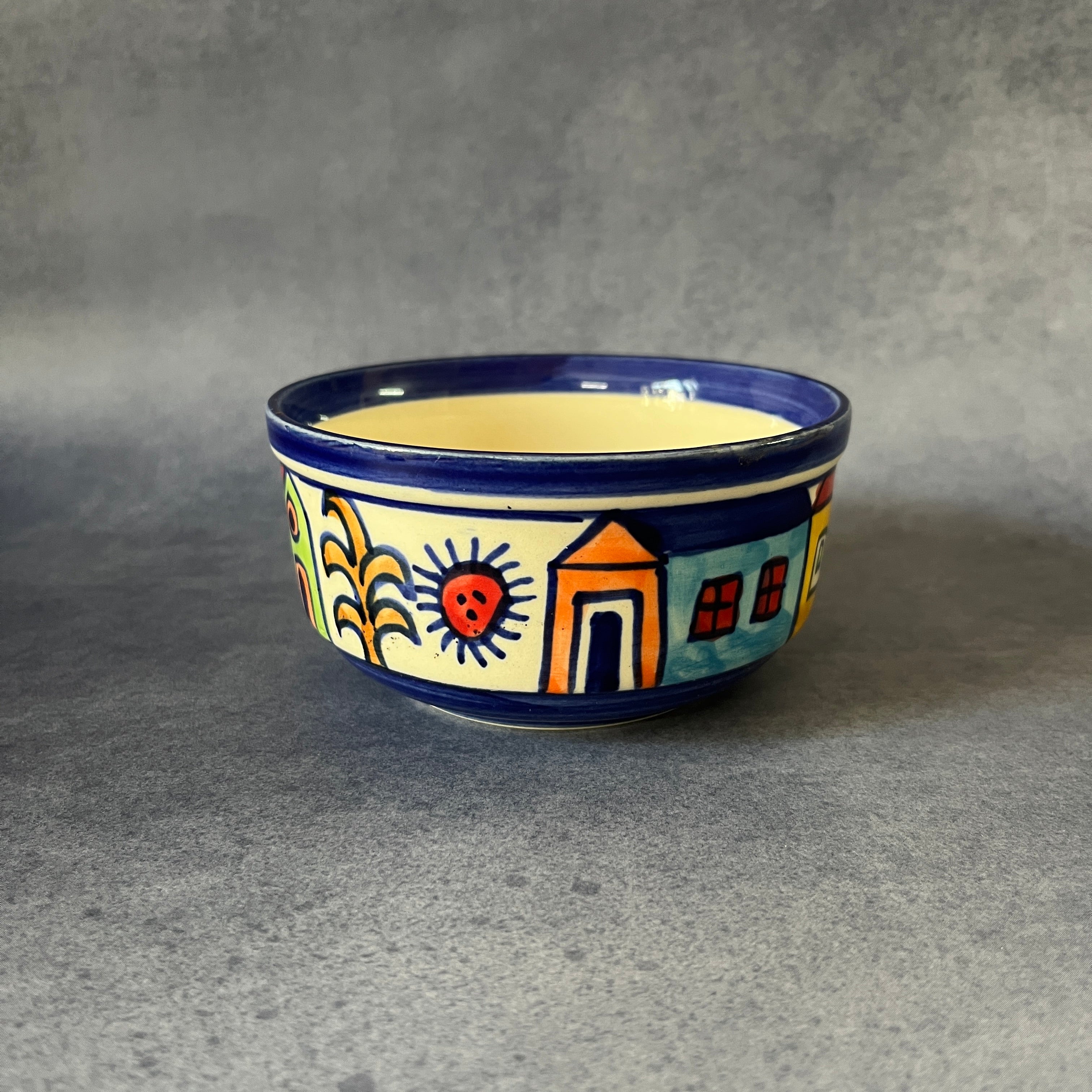 Ceramic Salad Bowl - Village Vista Print