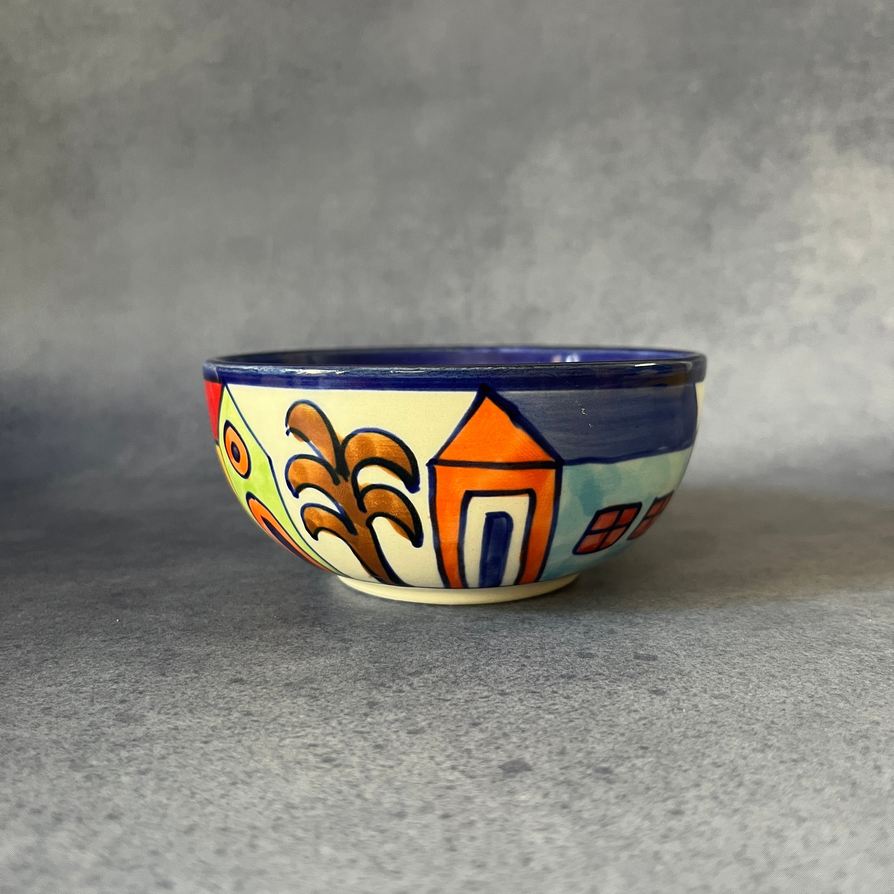 Ceramic Snacks Bowl - Village Vista Print