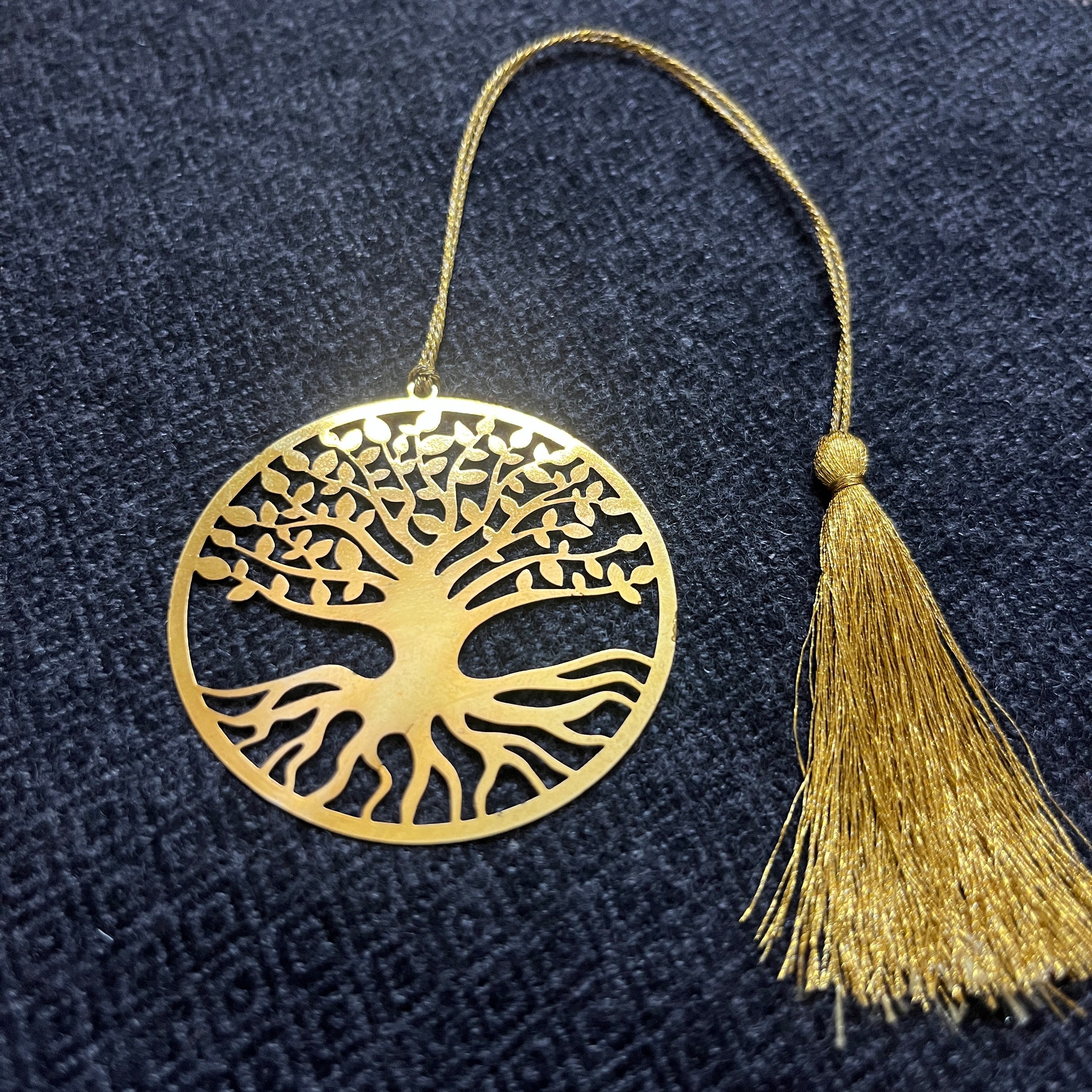 Bodhi Tree Premium Brass Bookmark With Tassel