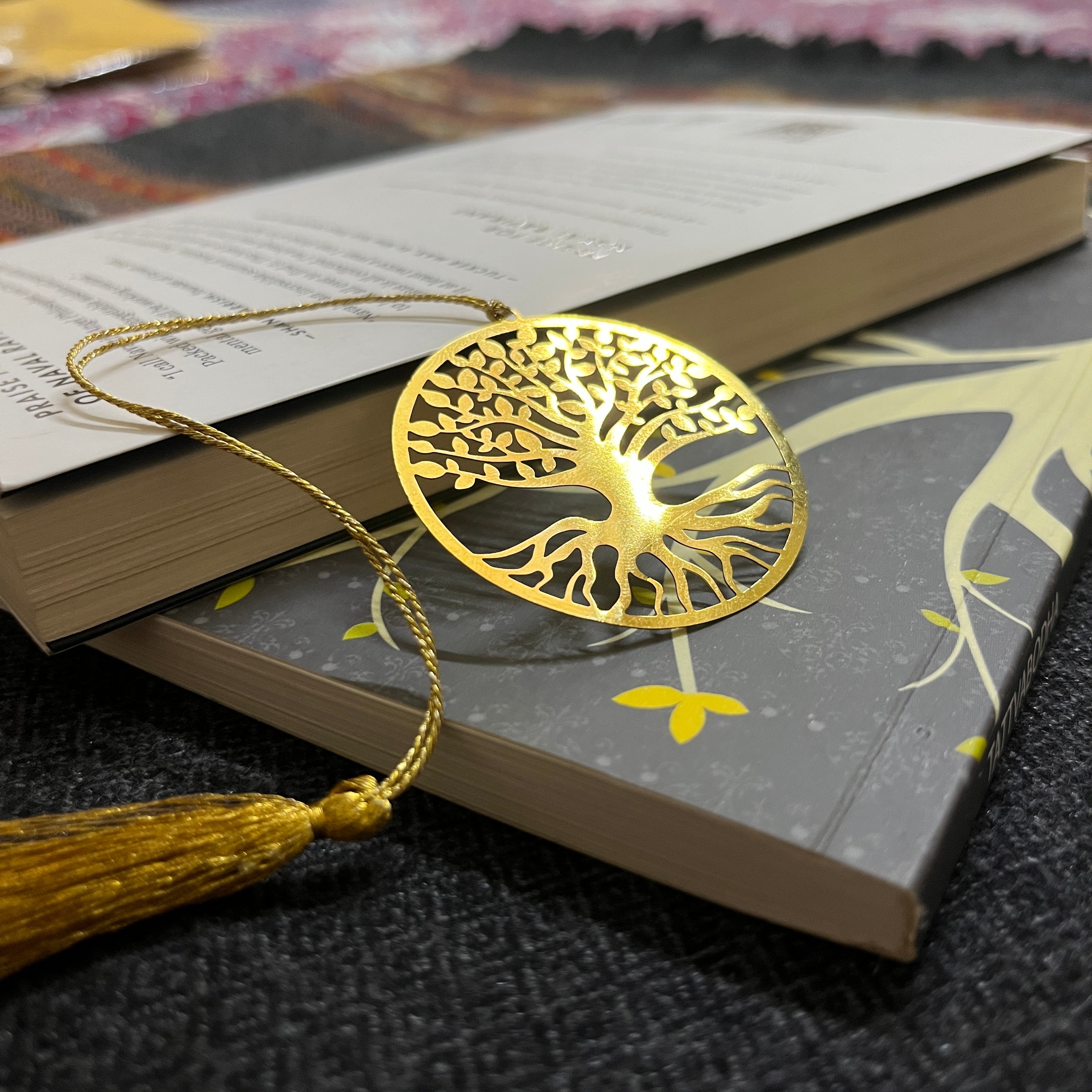 Bodhi Tree Premium Brass Bookmark With Tassel
