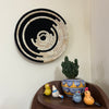 Cyclic Harmony - Handwoven Sabai Grass Wall Hanging Basket / Plate