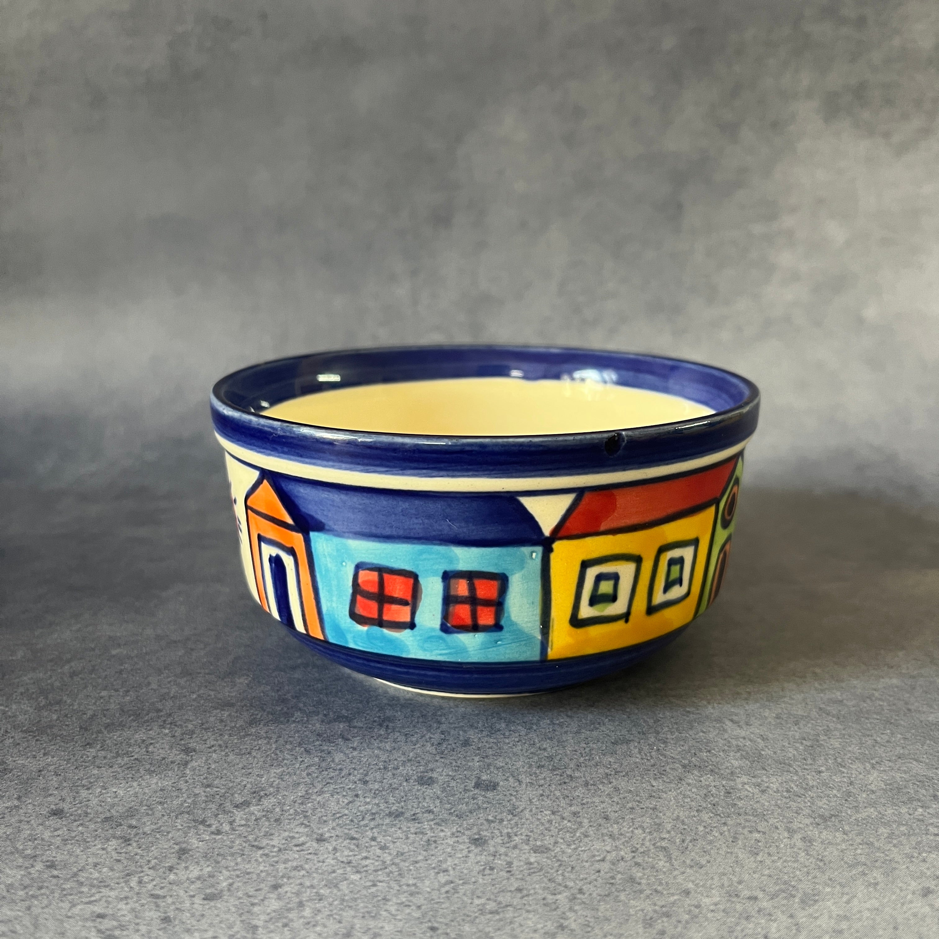 Ceramic Salad Bowl - Village Vista Print