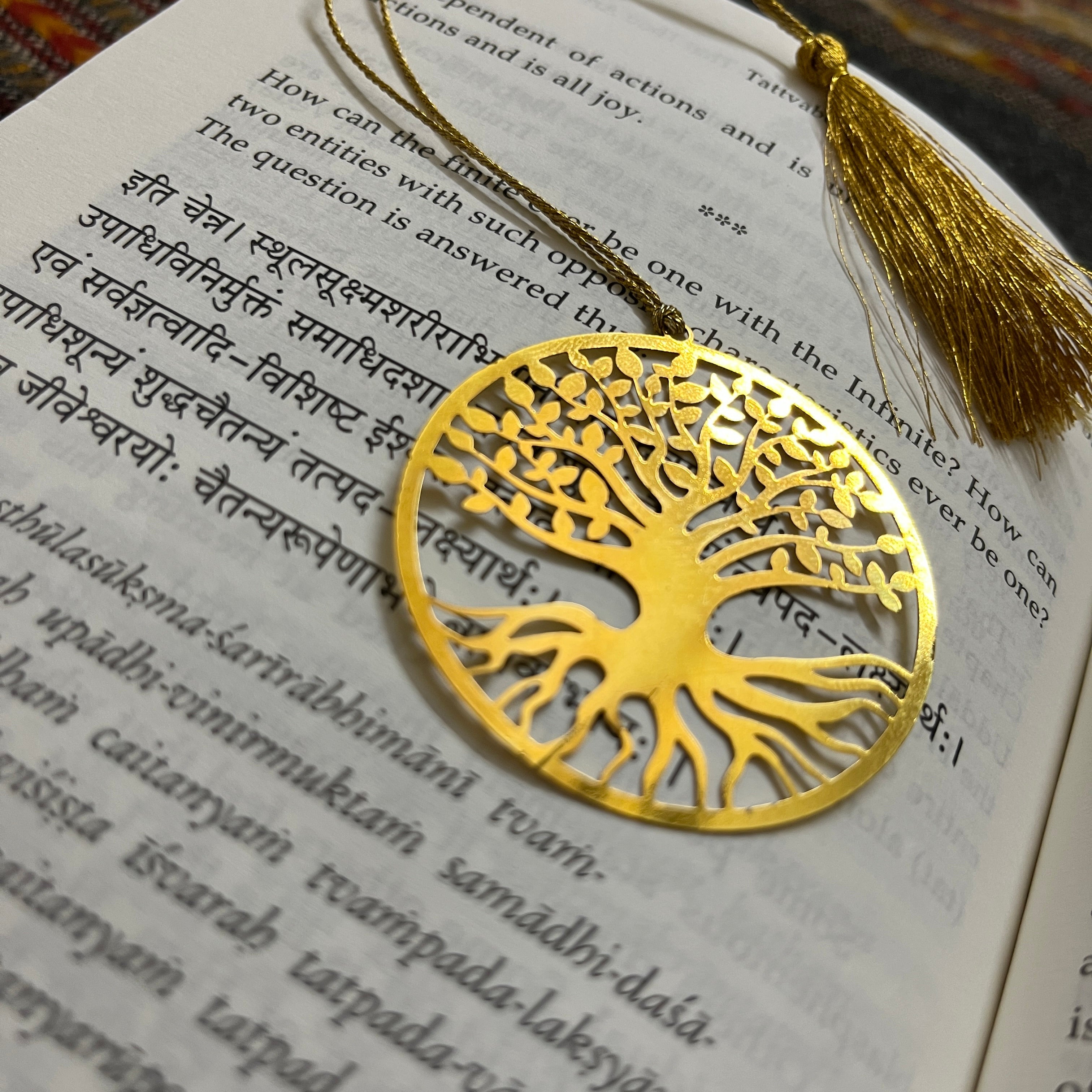 Bodhi Tree Premium Brass Bookmark With Tassel