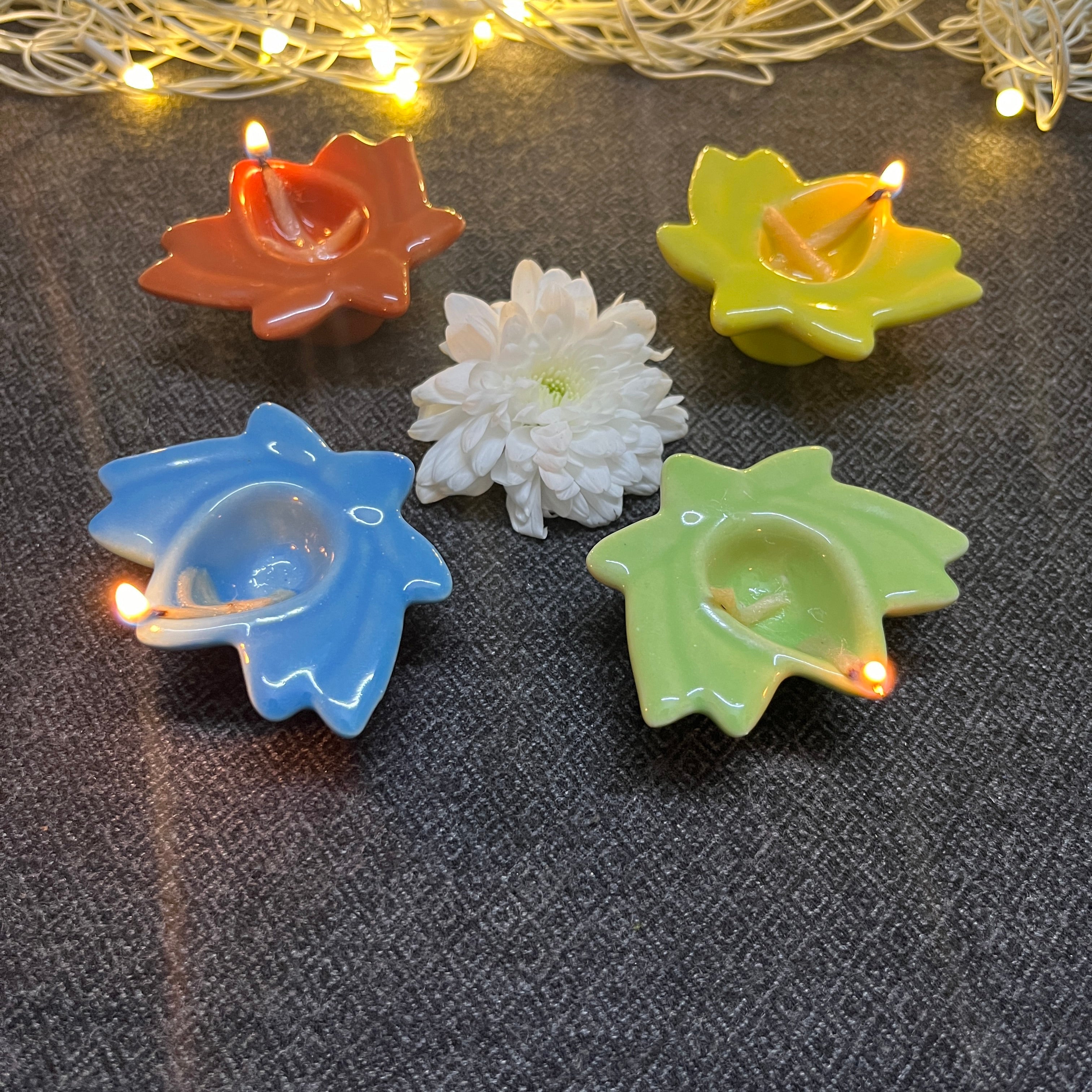 Bundle - Karthigai Deepam Set of 10 Ceramic Deepams